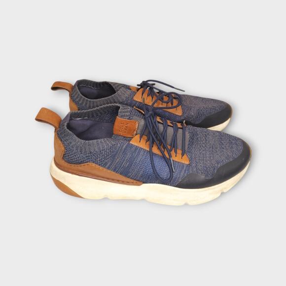 Mens Cole Haan Zerogrand All-Day Stitchlite Trainers Blue & Brown Sneakers 11M - Picture 5 of 11